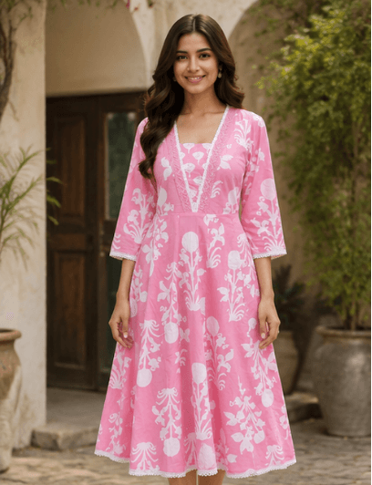 Blush Pink Wrap Dress