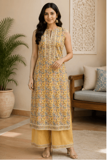 Sunlit Sleeveless Suit Set