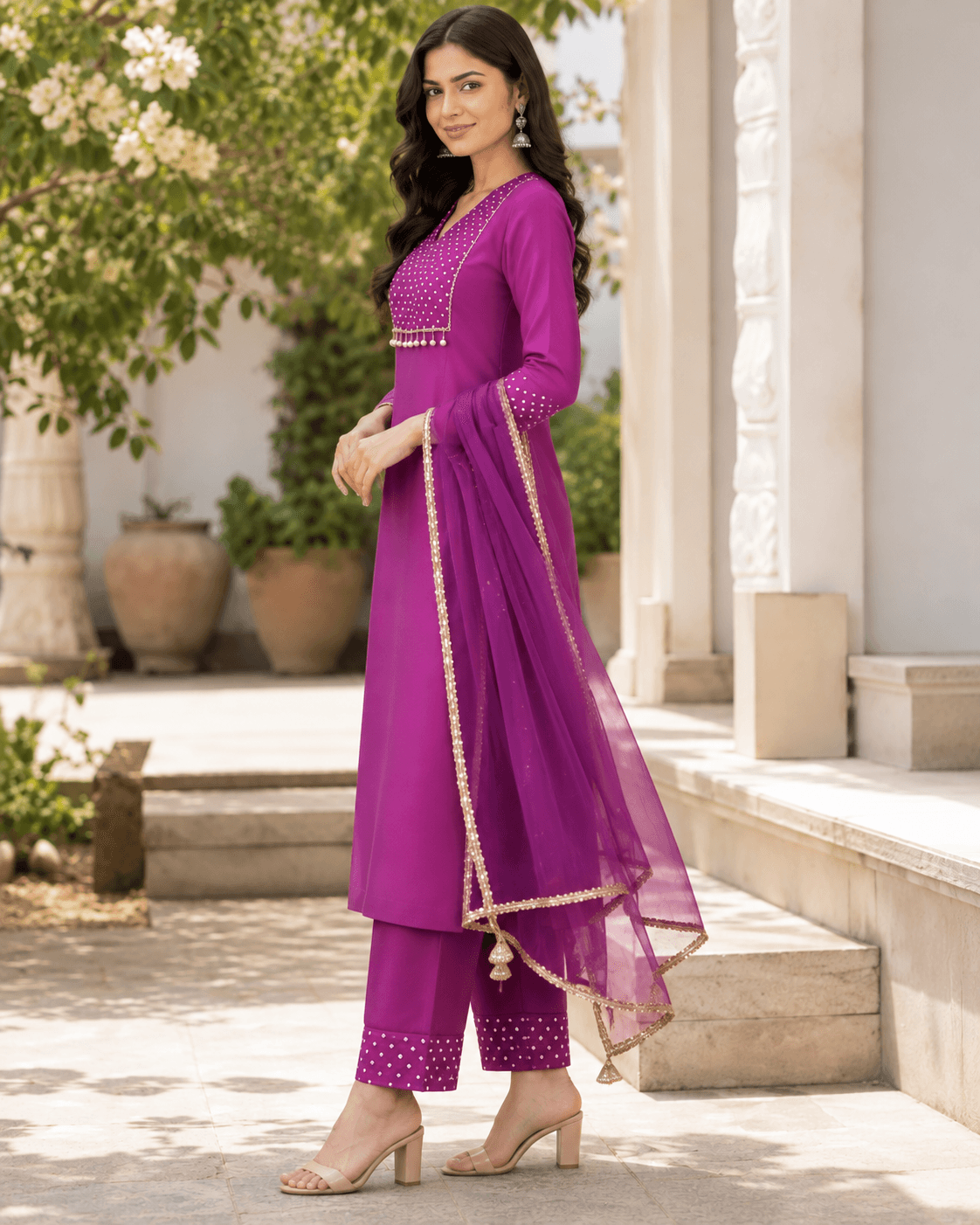 Royal Plum Kurta Set