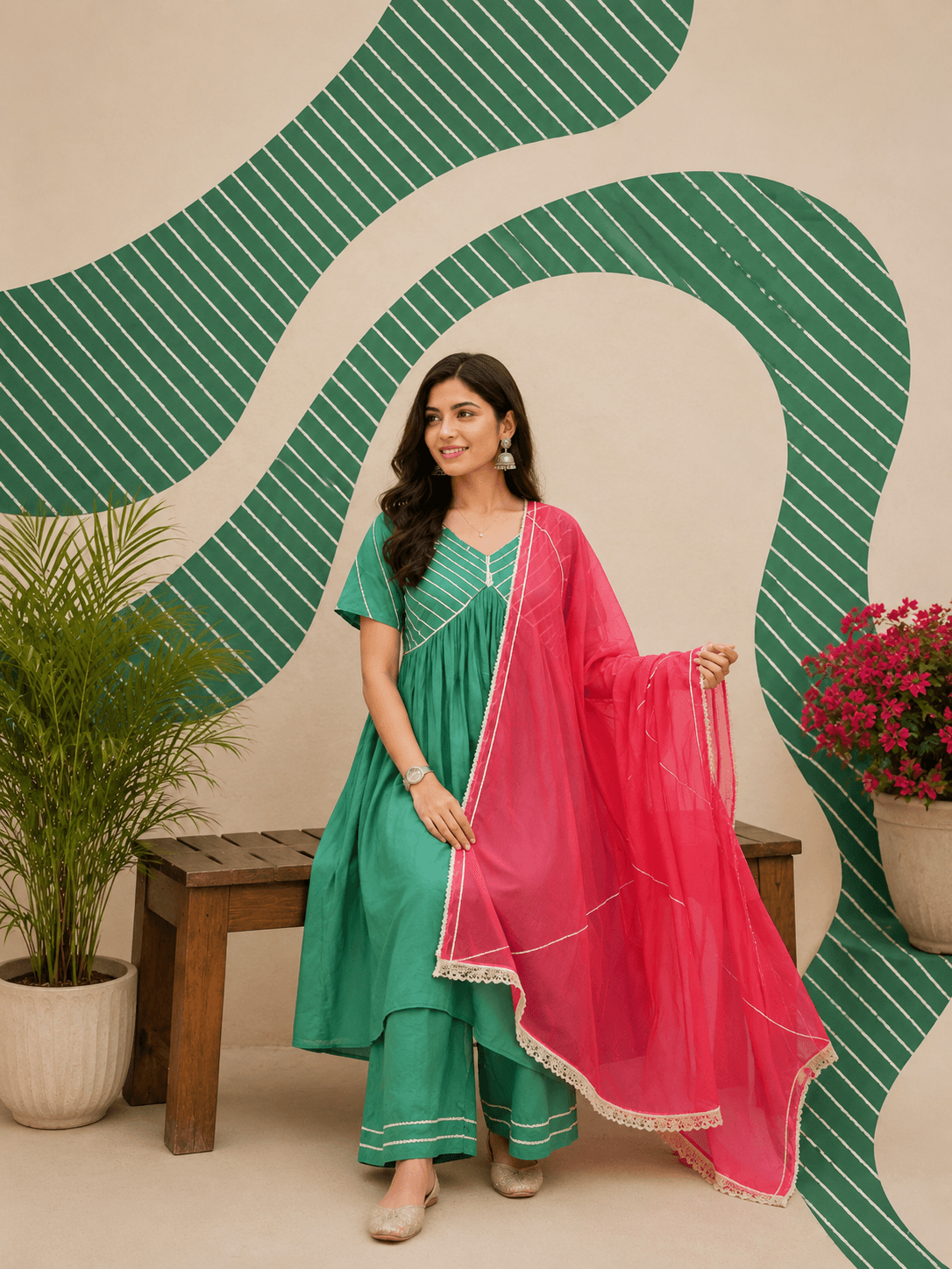 Green and Pink Harmony Set