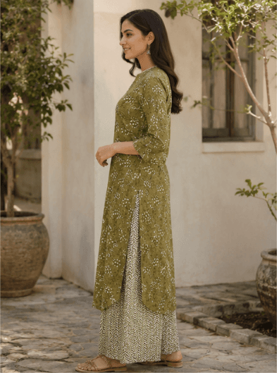 Olive Kurta Set — view 2