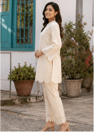 Ivory Cotton Co-ord Set — view 2