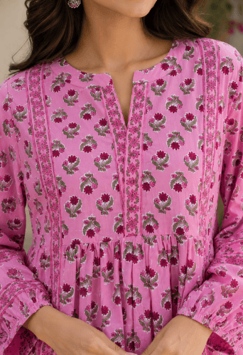 Pink Printed Top
