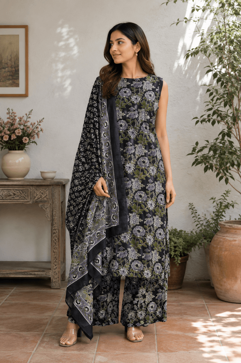 Black Jasmine Suit Set
