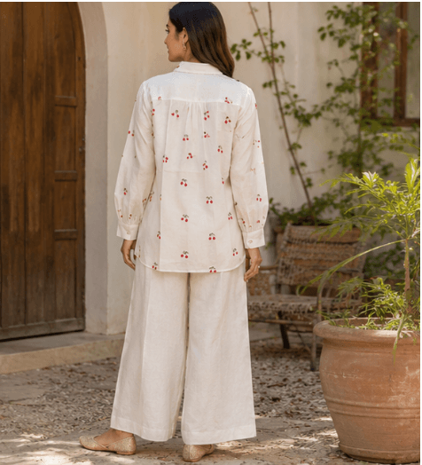 Ivory Cherry Co-ord Set — view 3