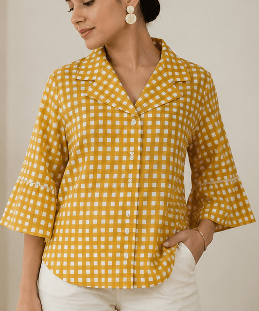 Mustard Checked Shirt