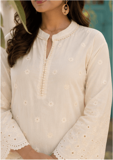Ivory Cotton Co-ord Set — view 4
