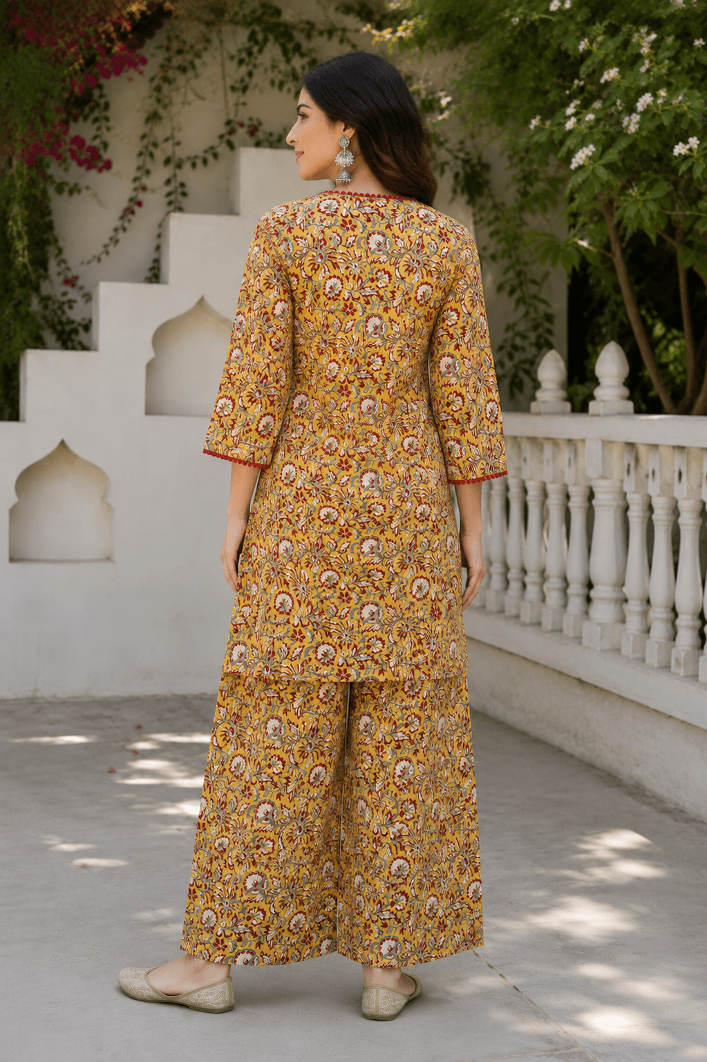 Mustard Printed Co-ord Set