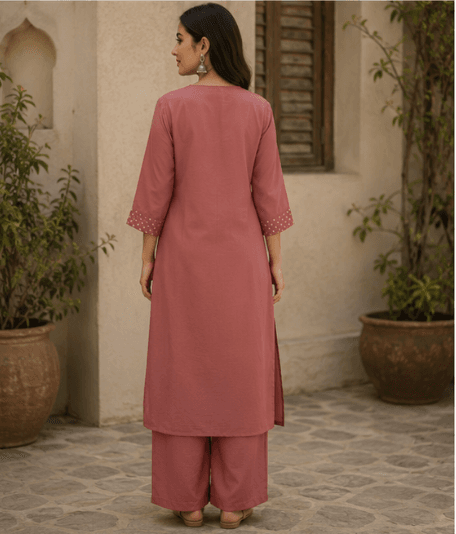Rosewood Classic Kurta Set — view 5