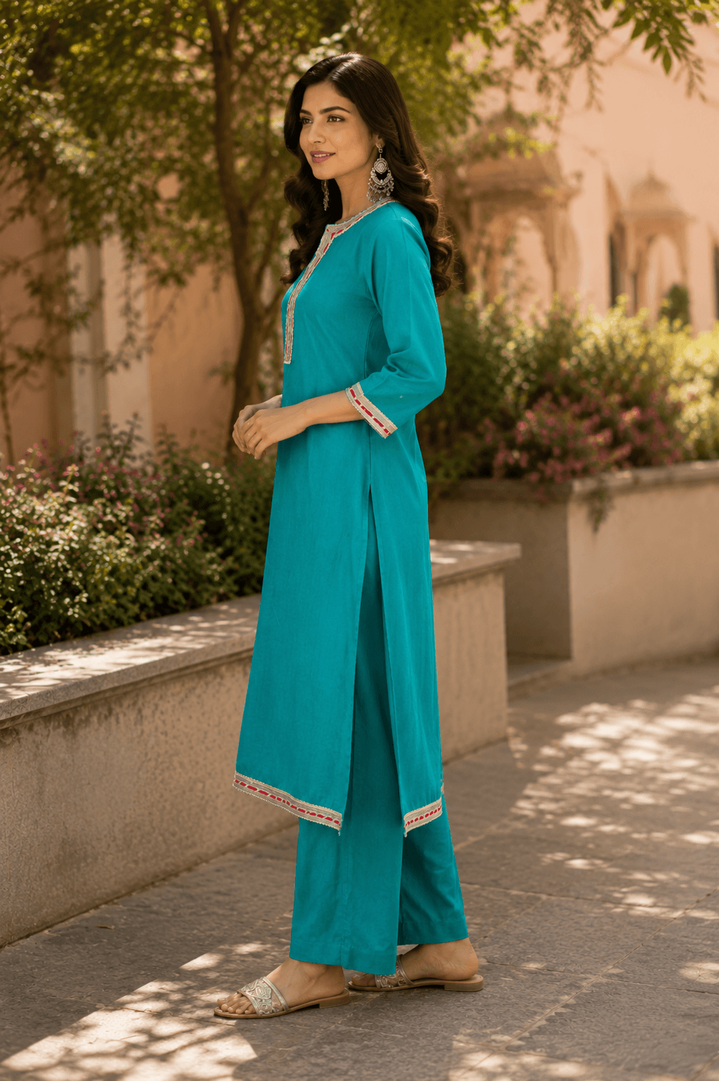 Azure Grace Kurta Set