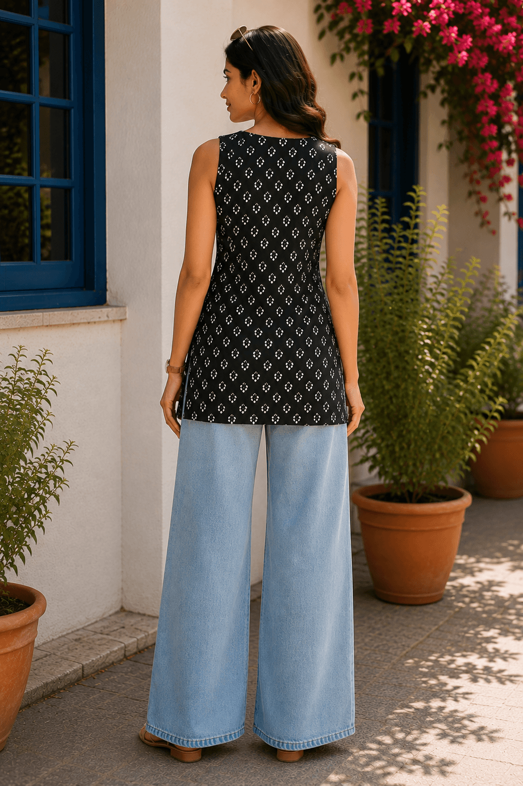 Black Jasmine Sleeveless Top