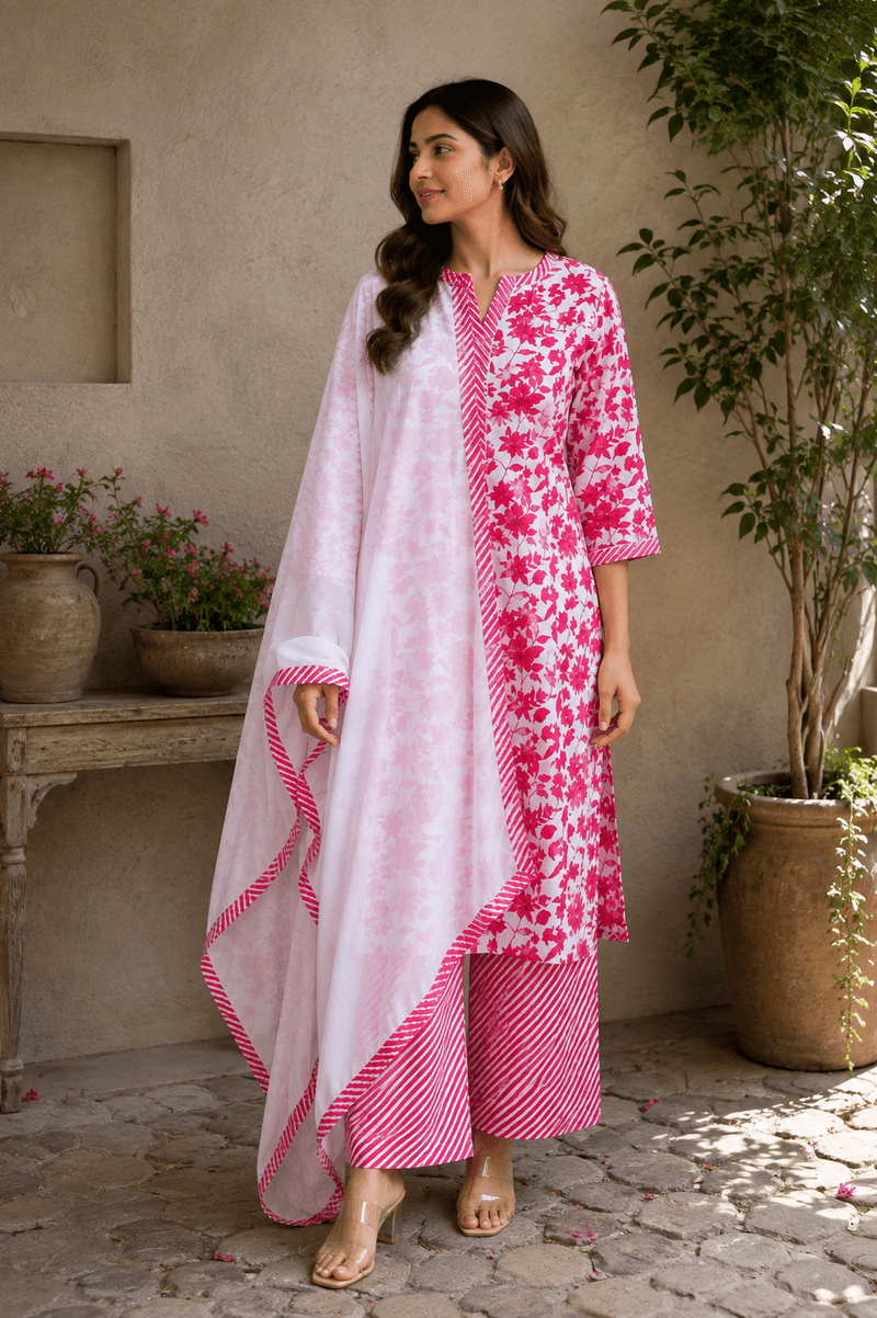 Scarlet Red Kurta Set