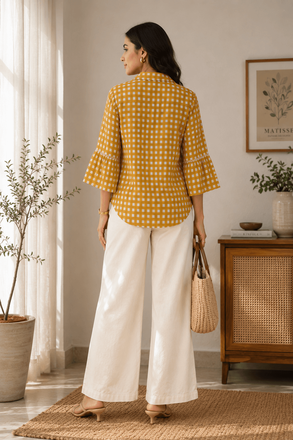 Mustard Checked Shirt