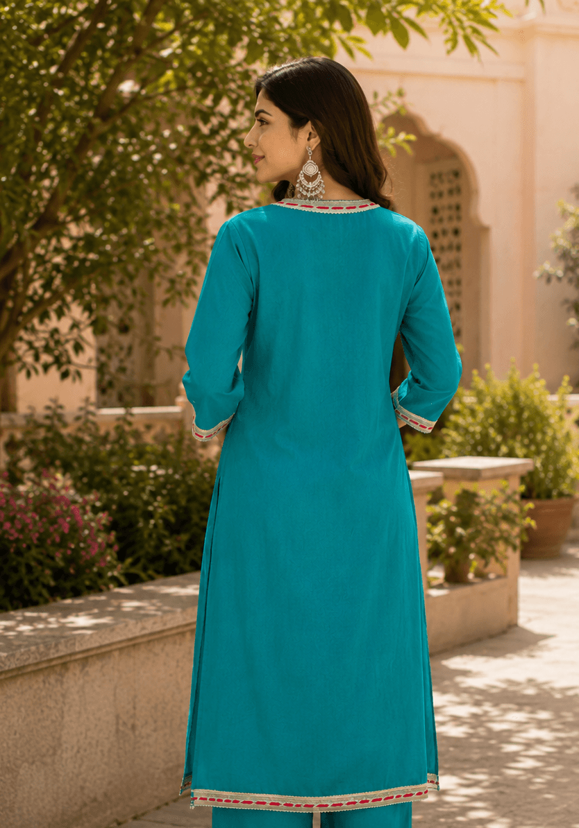 Azure Grace Kurta