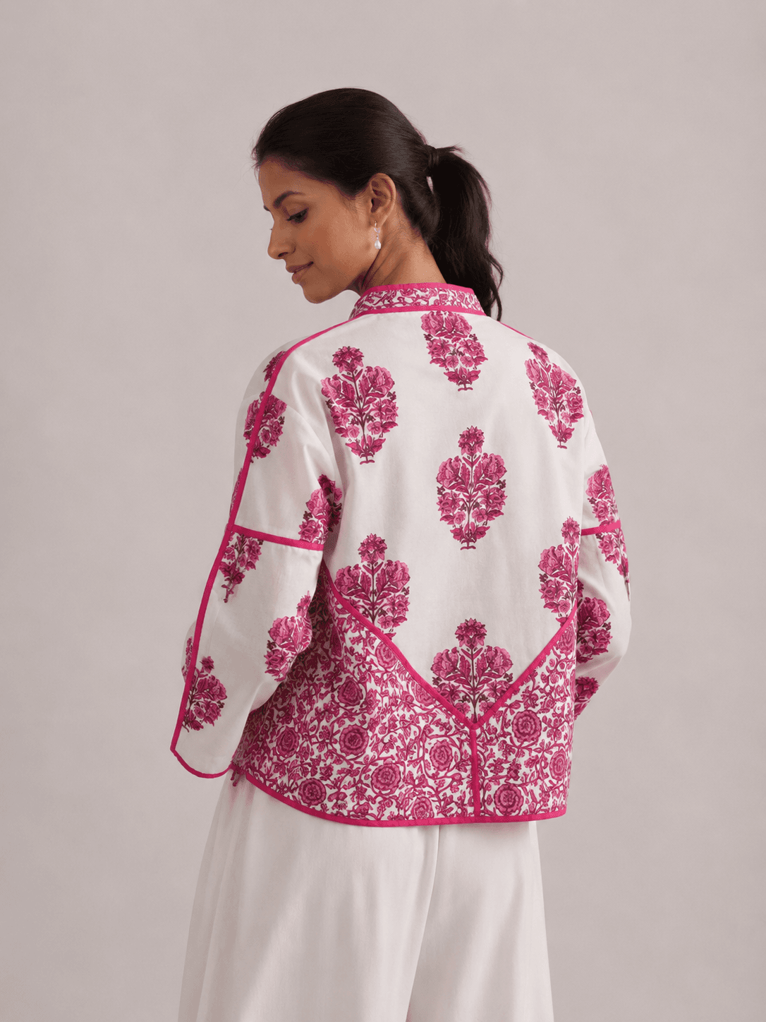 Floral Fusion Jacket — Pink