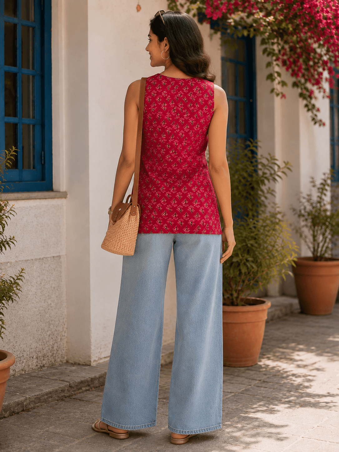 Ruby Bloom Sleeveless Top