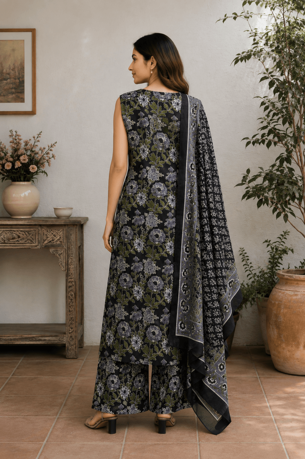 Black Jasmine Suit Set