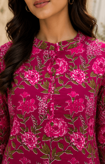 Berry Printed Top