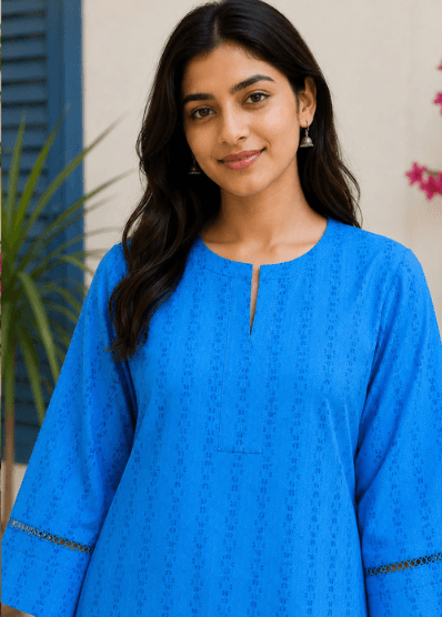 Royal Blue Cotton Top