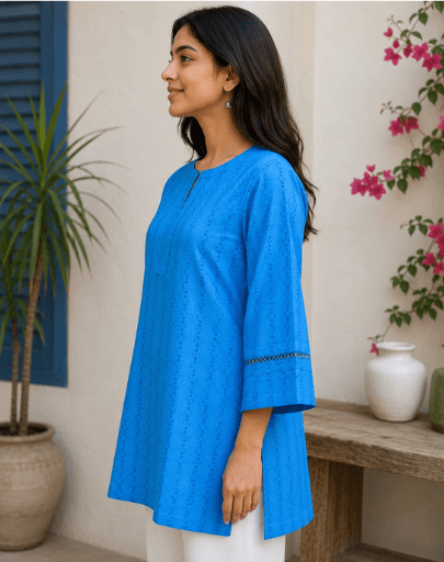 Royal Blue Cotton Top