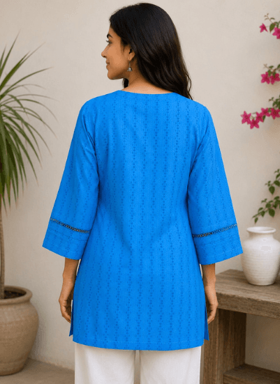 Royal Blue Cotton Top
