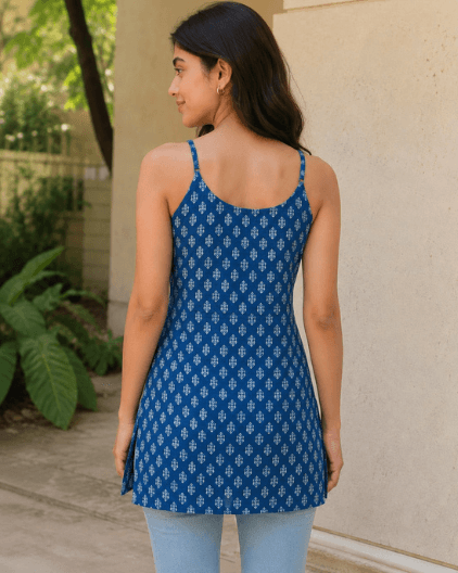 Indigo Cotton Cami