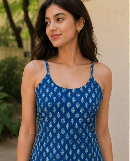 Indigo Cotton Cami