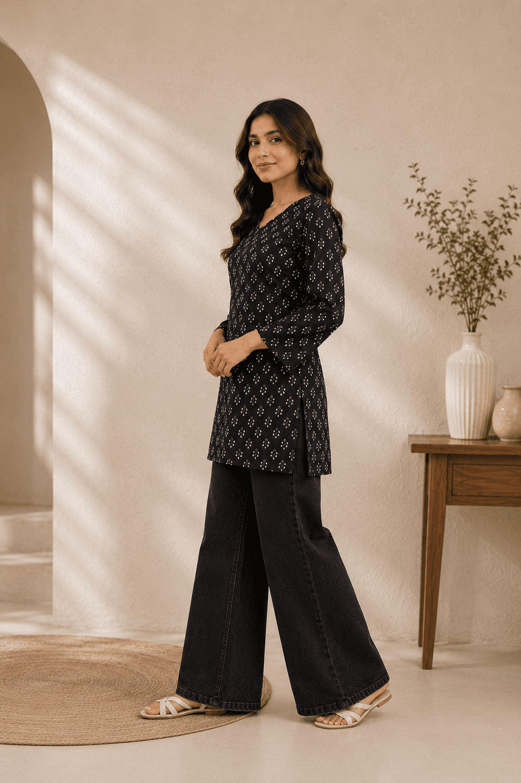 Midnight Muse Short Kurti