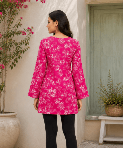 Pink Floral Corset Top