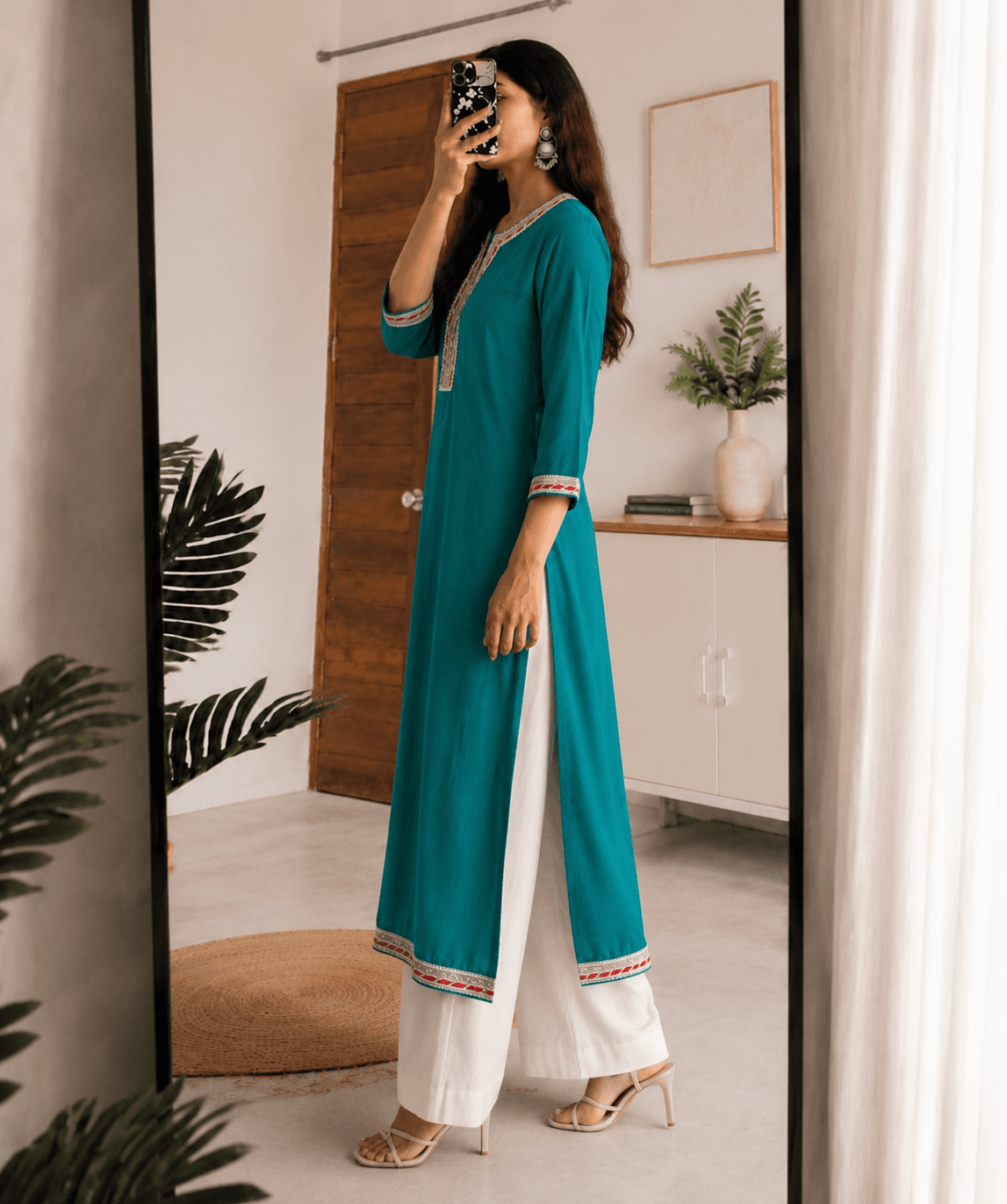 Azure Grace Kurta