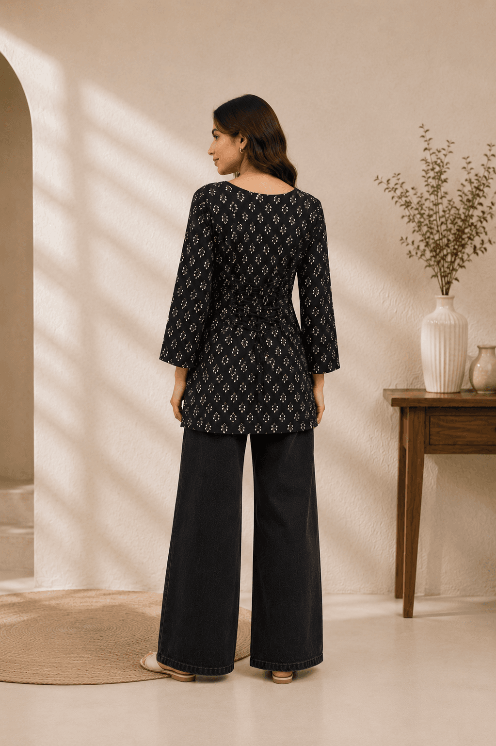 Midnight Muse Short Kurti