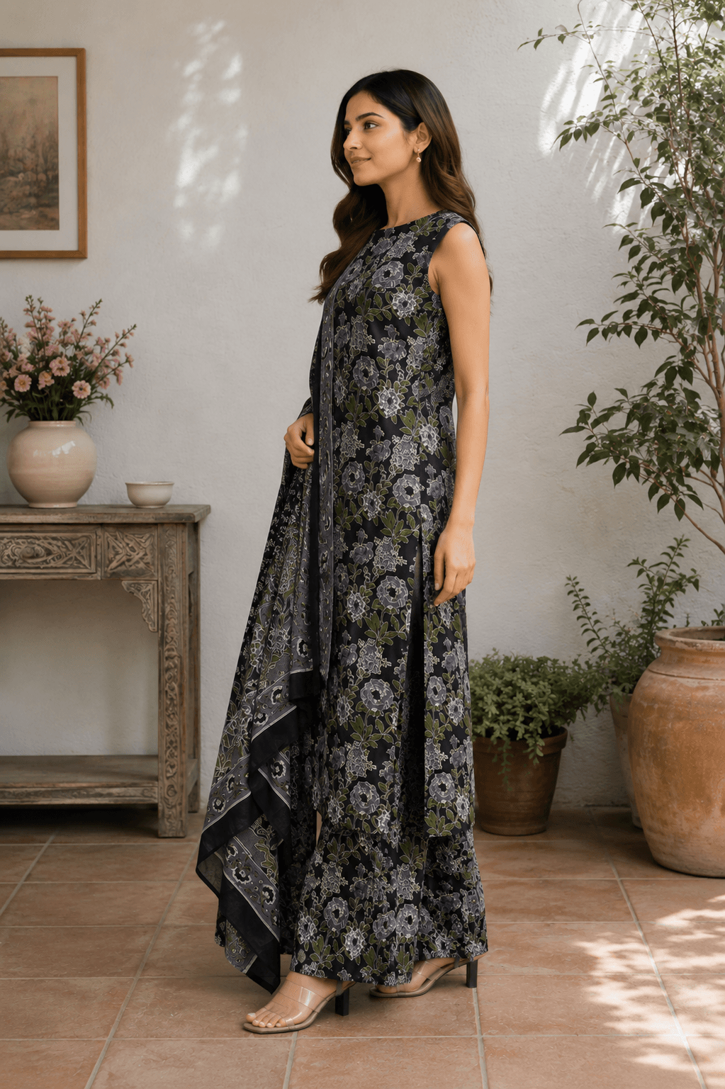 Black Jasmine Suit Set