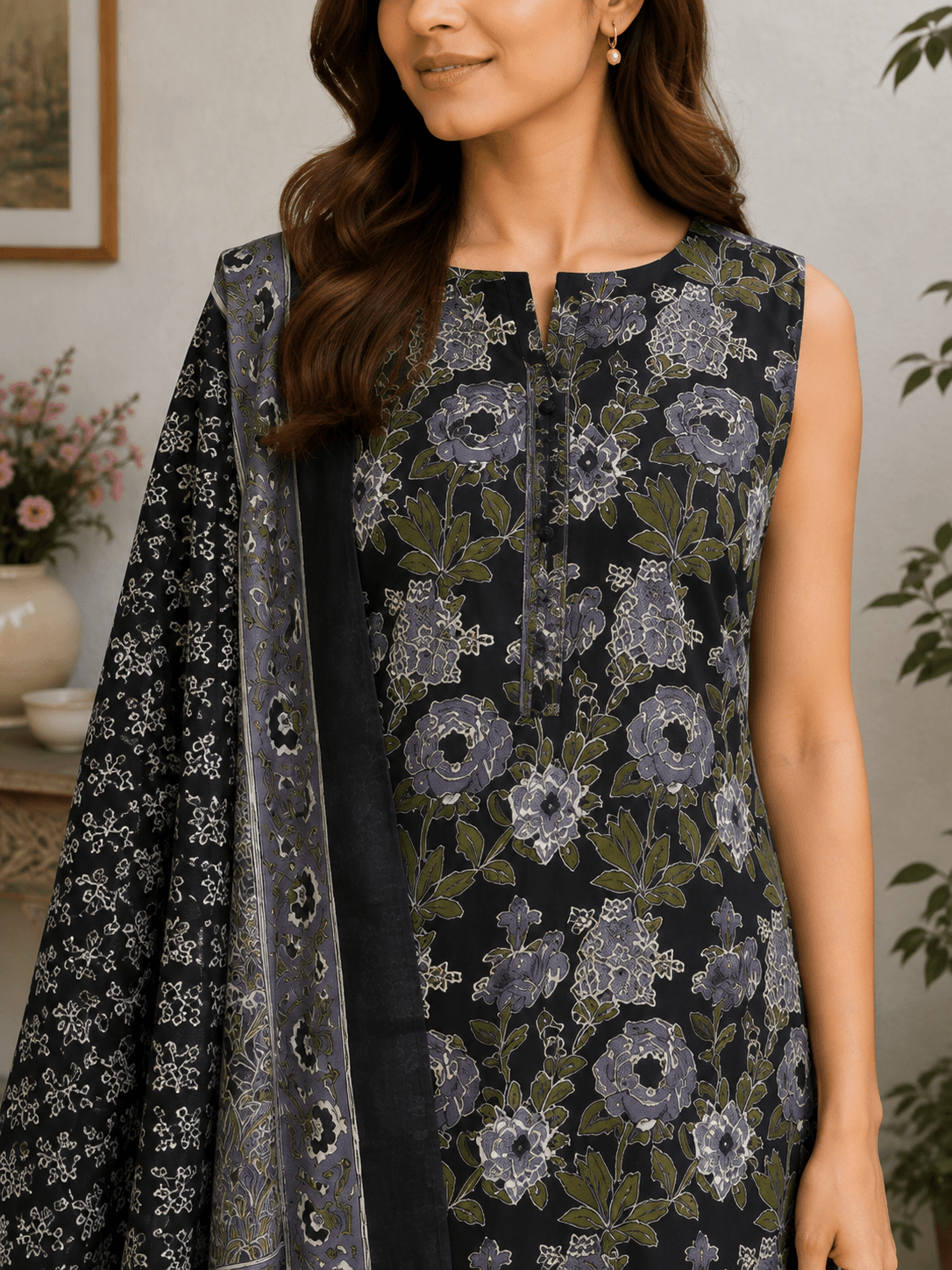 Black Jasmine Suit Set