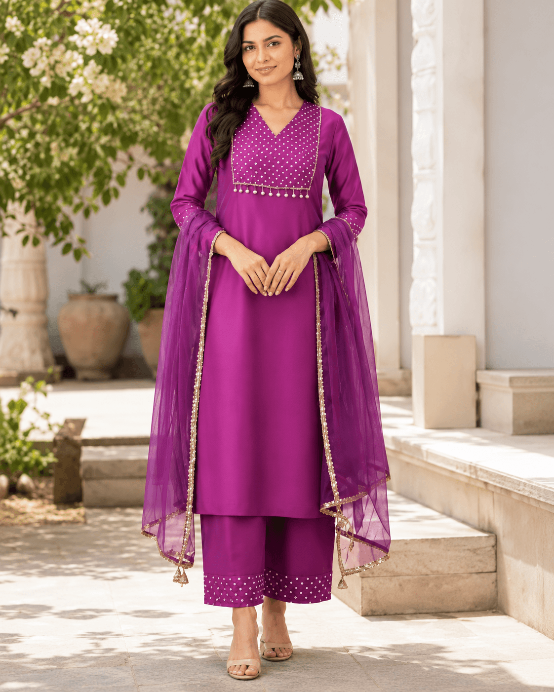 Royal Plum Kurta Set