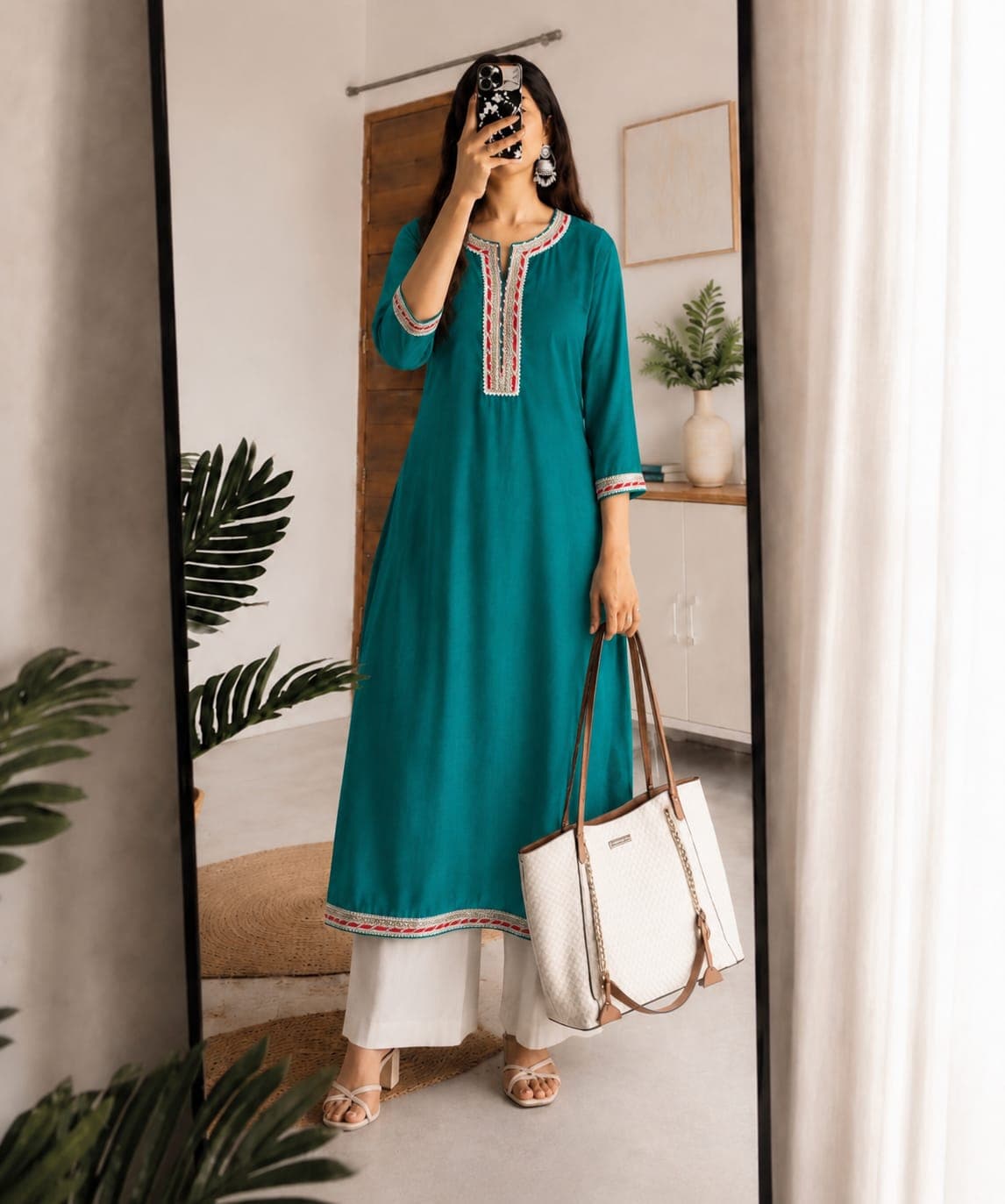 Azure Grace Kurta